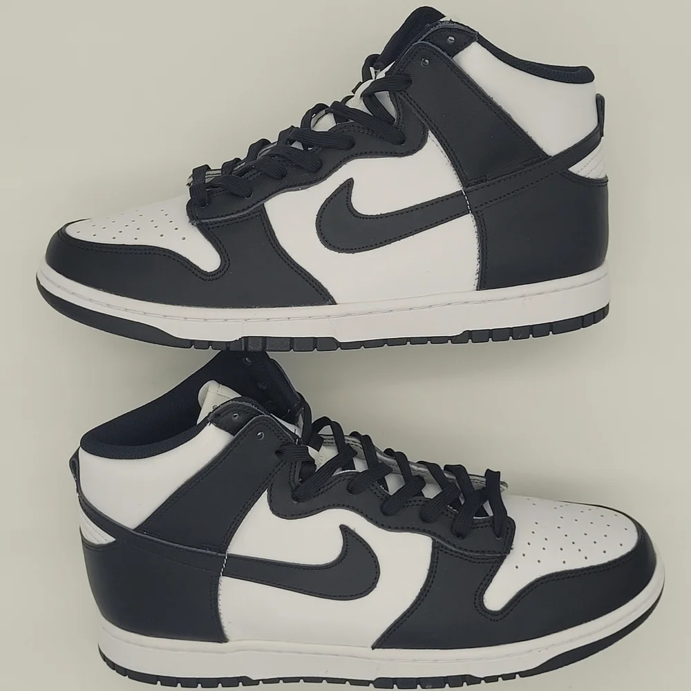 Nike Dunk High Retro Panda Black White DD1399-105 Men’s Size 11.5 - NEW - Picture 3 of 10
